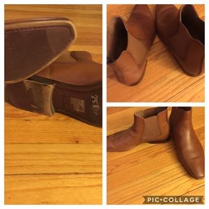 Aldo leather upper brown above ankle boot 🥾